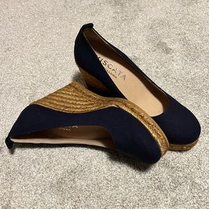 Viscata Marquesa Espadrille Canvas Wedges Spain Handmade 3 ½” Heel Women's Pumps